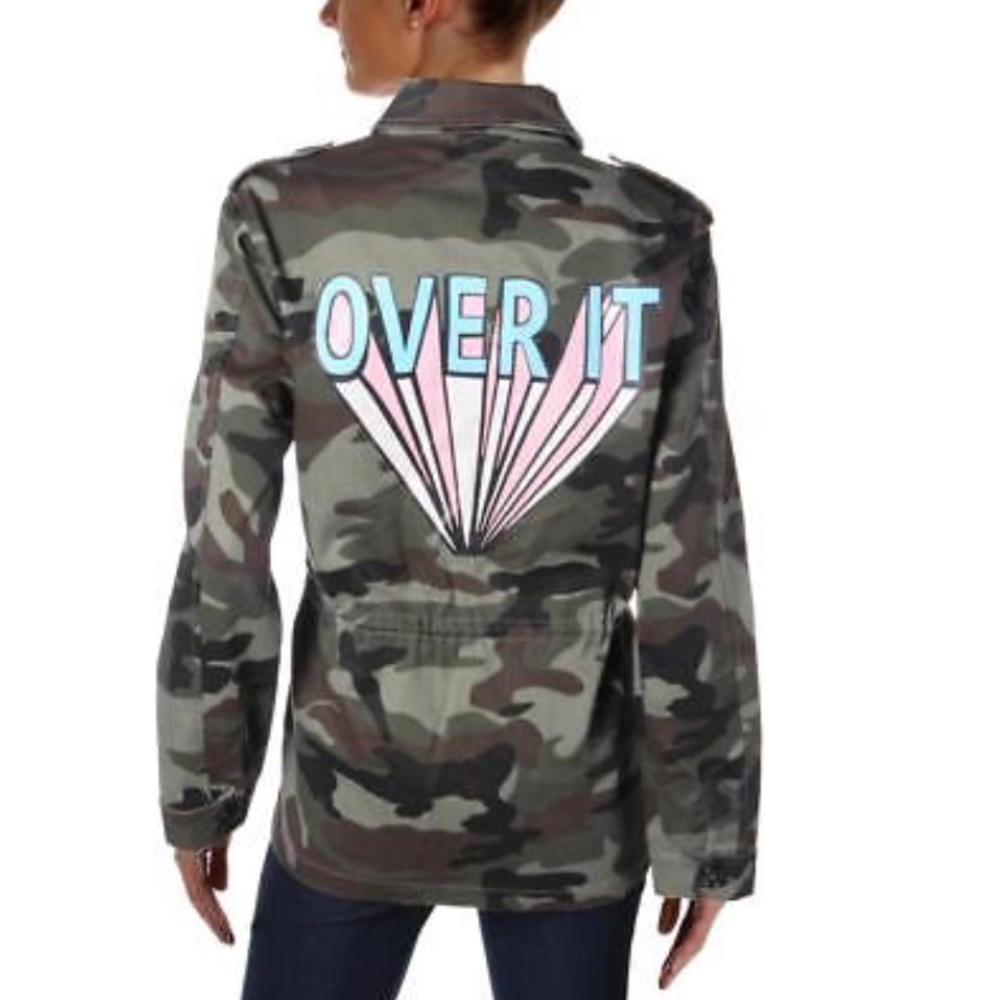 Honey Punch Camo jacket NWOT!